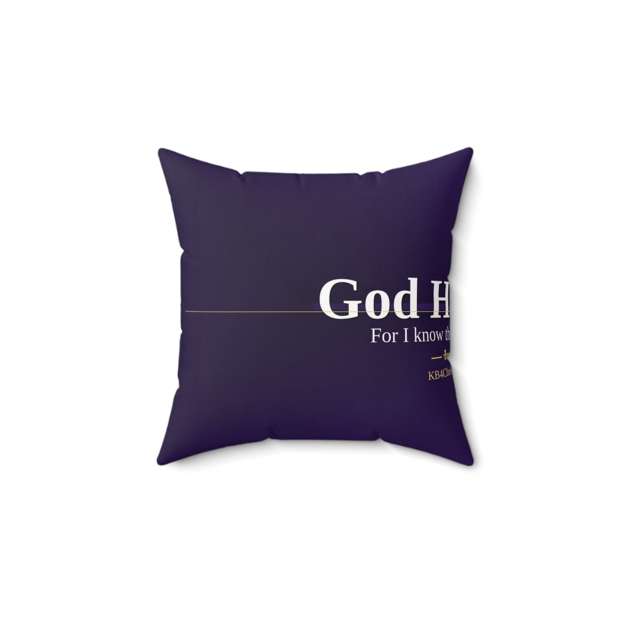 God Has a Plan. Christian Throw Pillow | Jeremiah 29:11 | Faith Home Decor