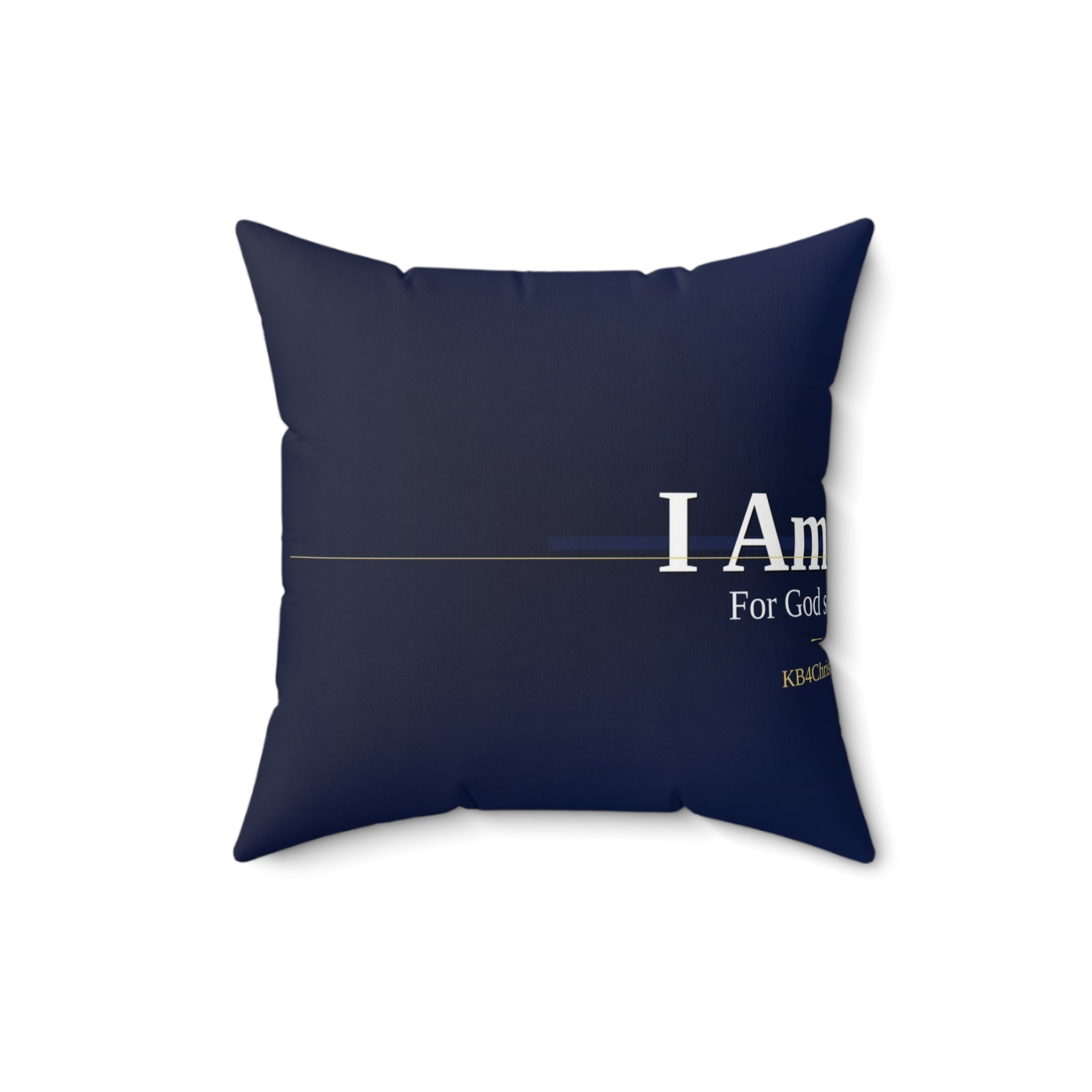I Am Loved. Christian Throw Pillow | John 3:16 | Faith Home Decor