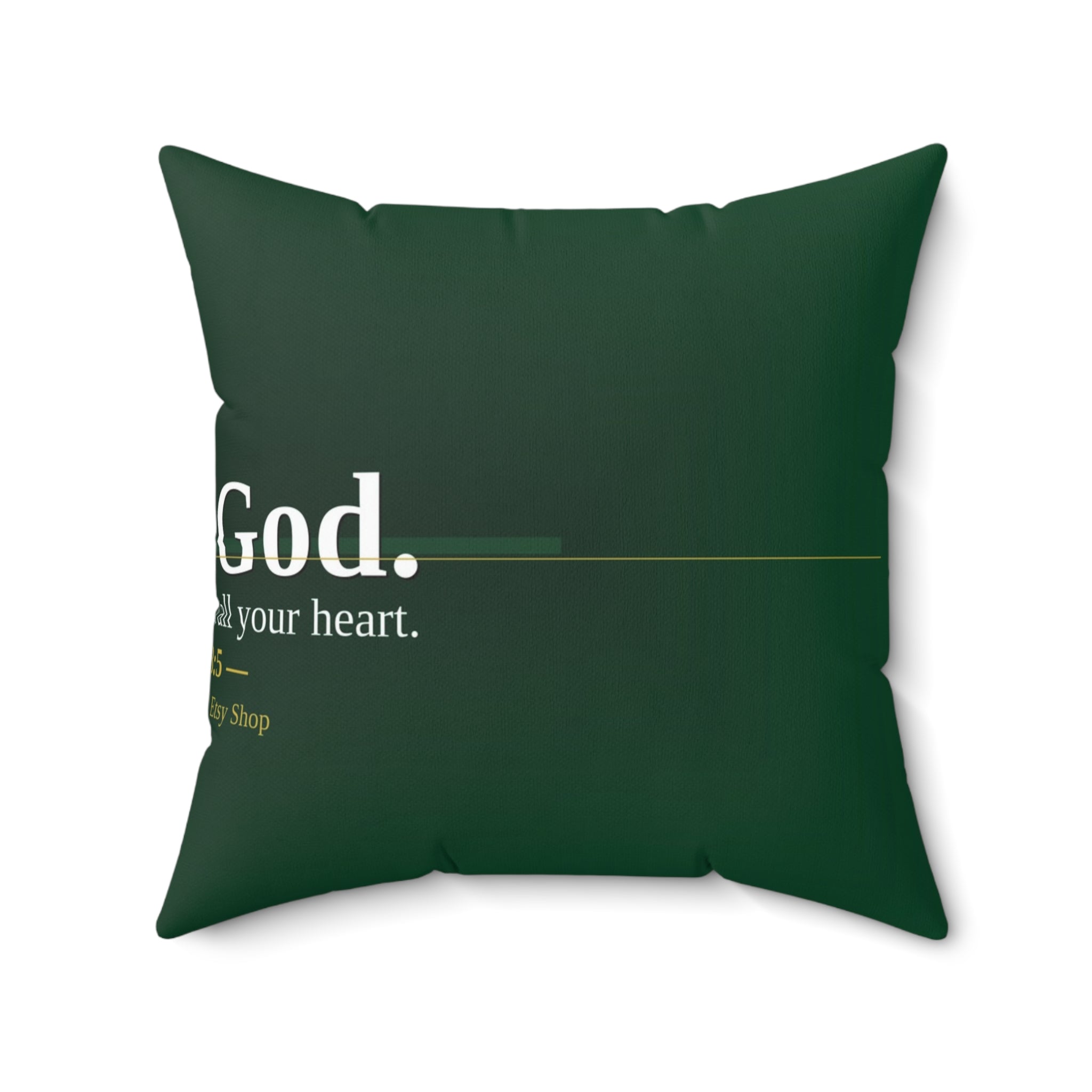 I Trust God. Christian Throw Pillow | Proverbs 3:5 | Faith Home Decor