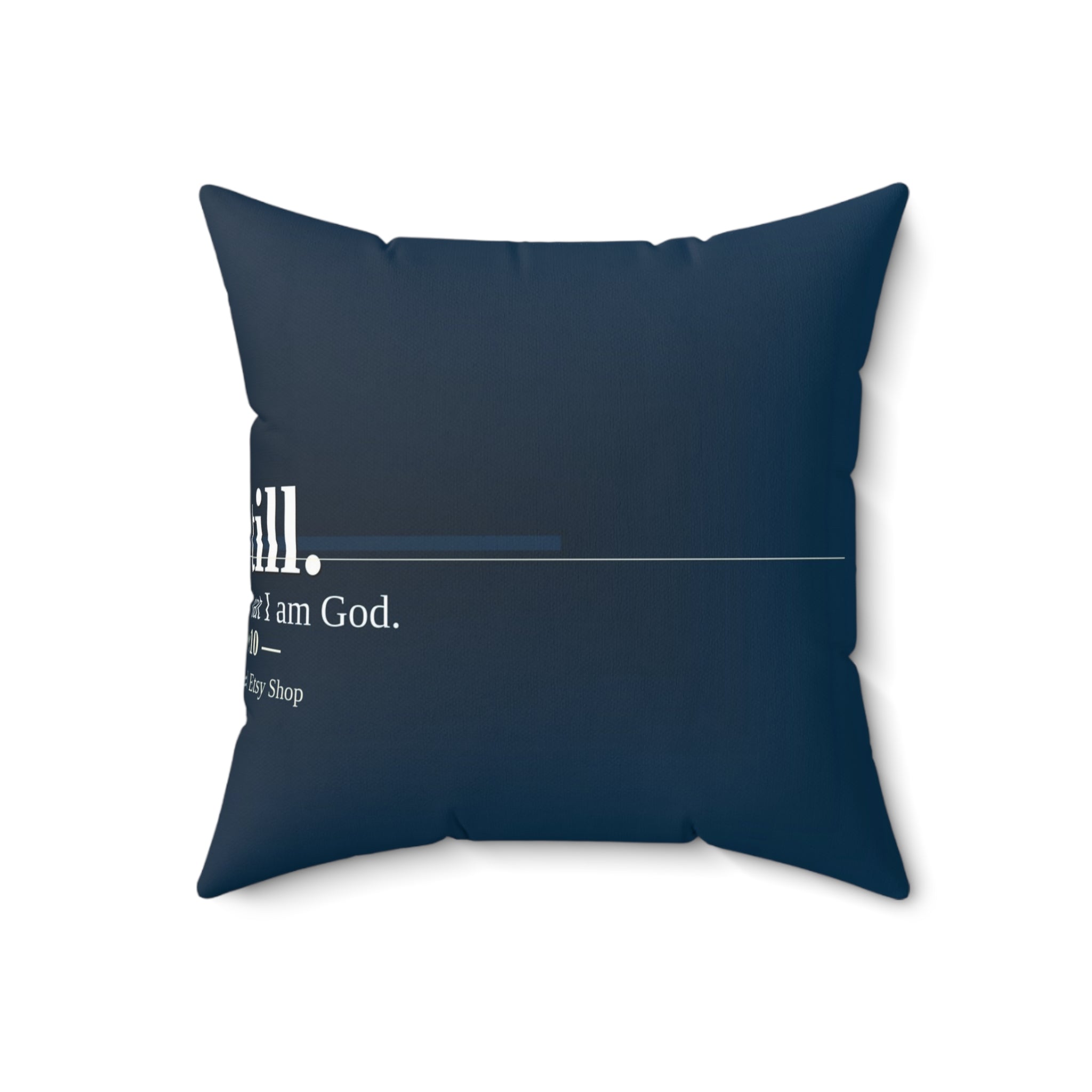 Be Still. Christian Throw Pillow | Psalm 46:10 | Faith Home Decor