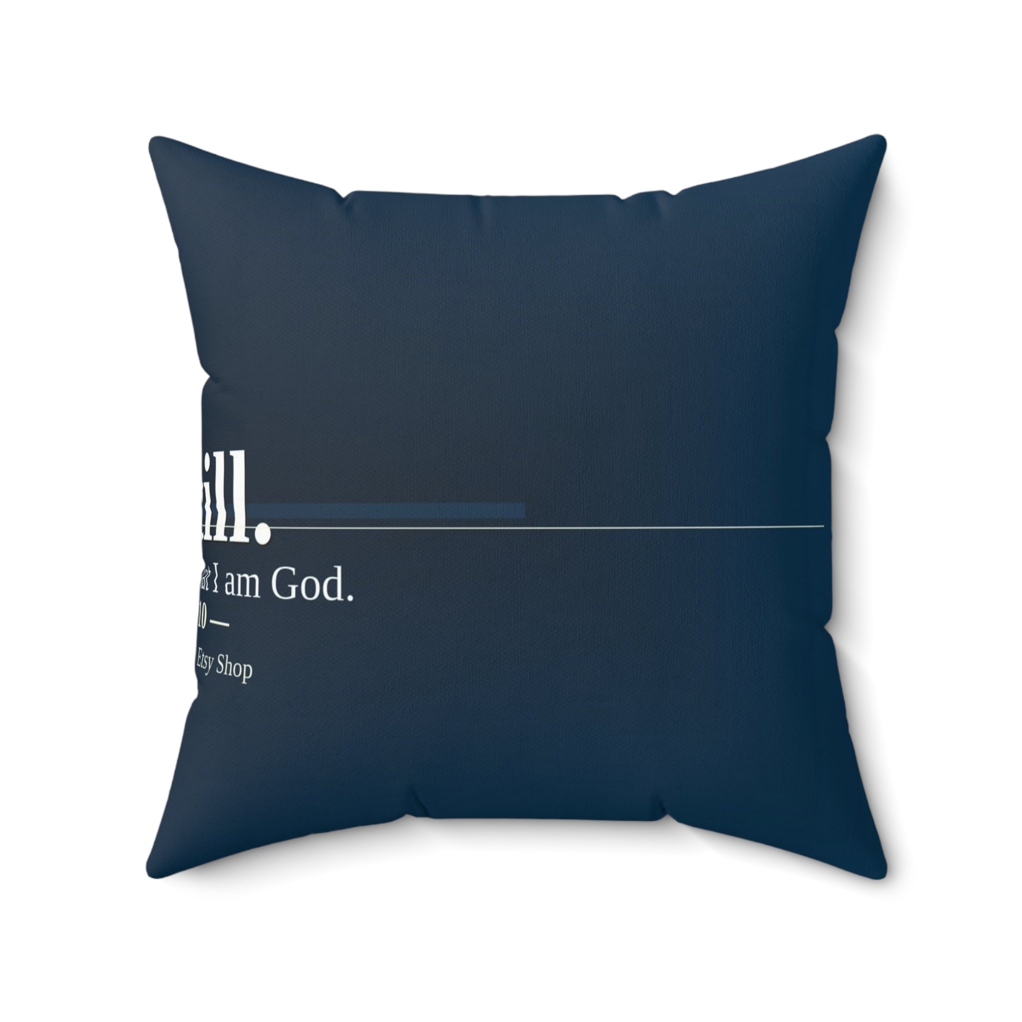 Be Still. Christian Throw Pillow | Psalm 46:10 | Faith Home Decor