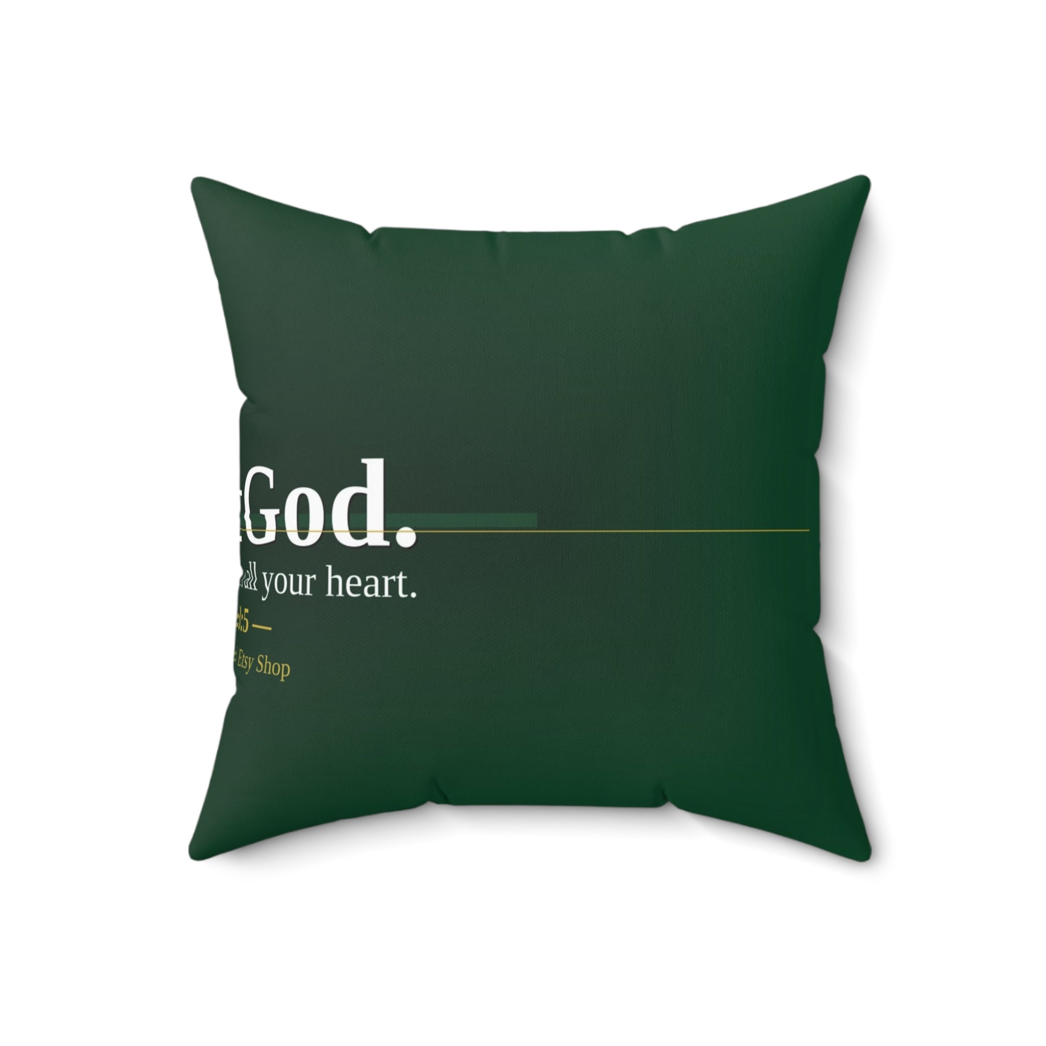I Trust God. Christian Throw Pillow | Proverbs 3:5 | Faith Home Decor