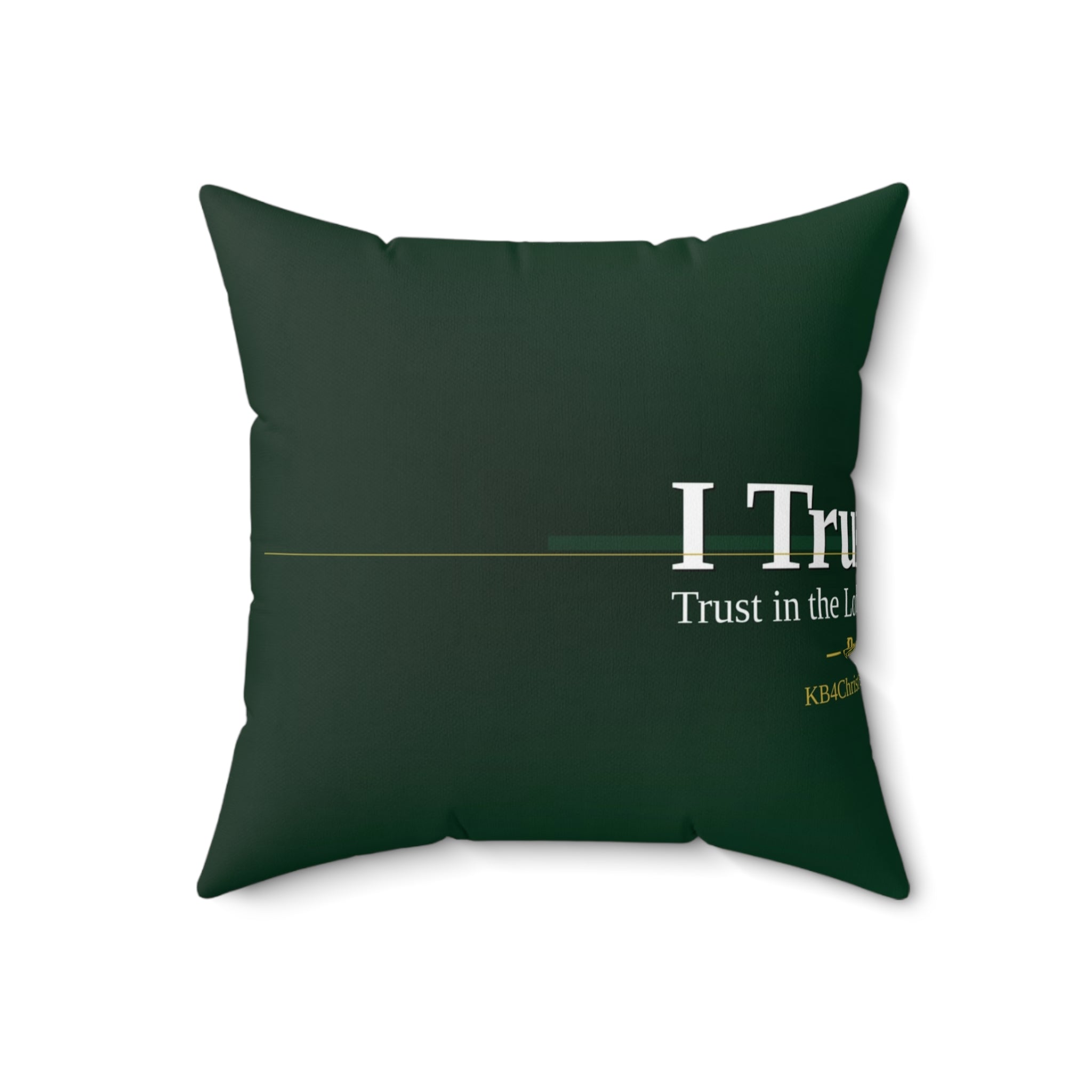 I Trust God. Christian Throw Pillow | Proverbs 3:5 | Faith Home Decor