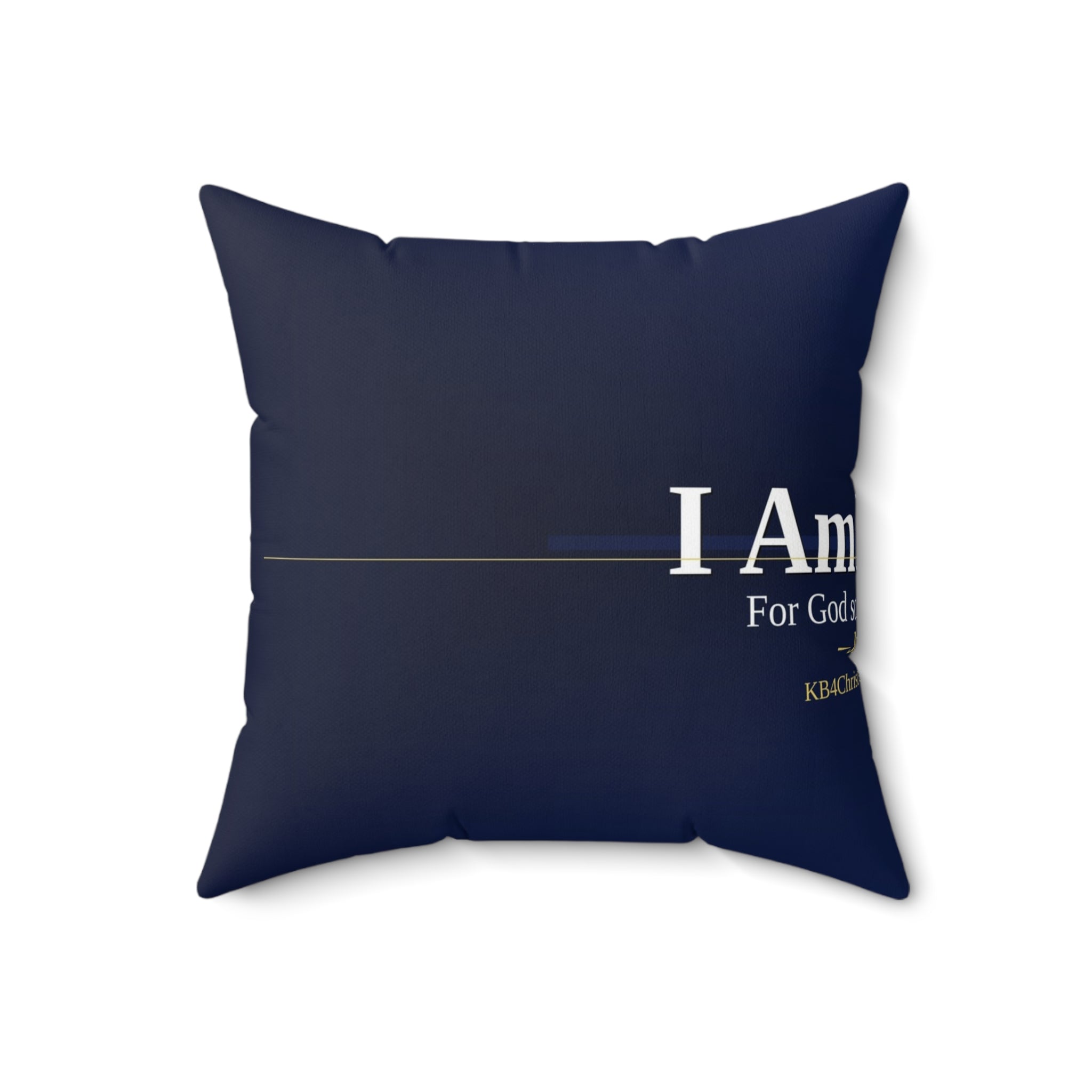 I Am Loved. Christian Throw Pillow | John 3:16 | Faith Home Decor