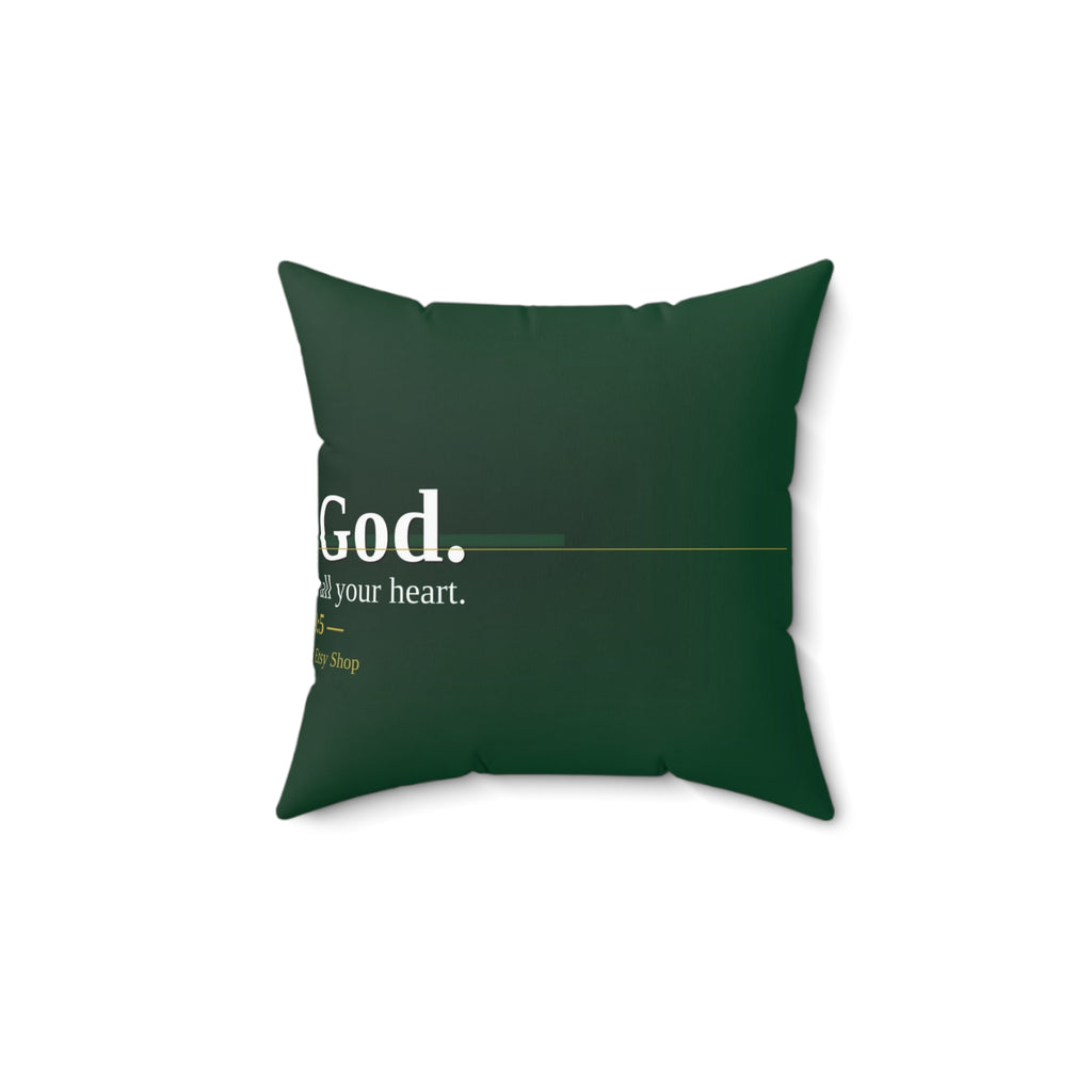 I Trust God. Christian Throw Pillow | Proverbs 3:5 | Faith Home Decor