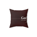 God Is Good. Christian Throw Pillow | Psalm 107:1 | Faith Home Decor
