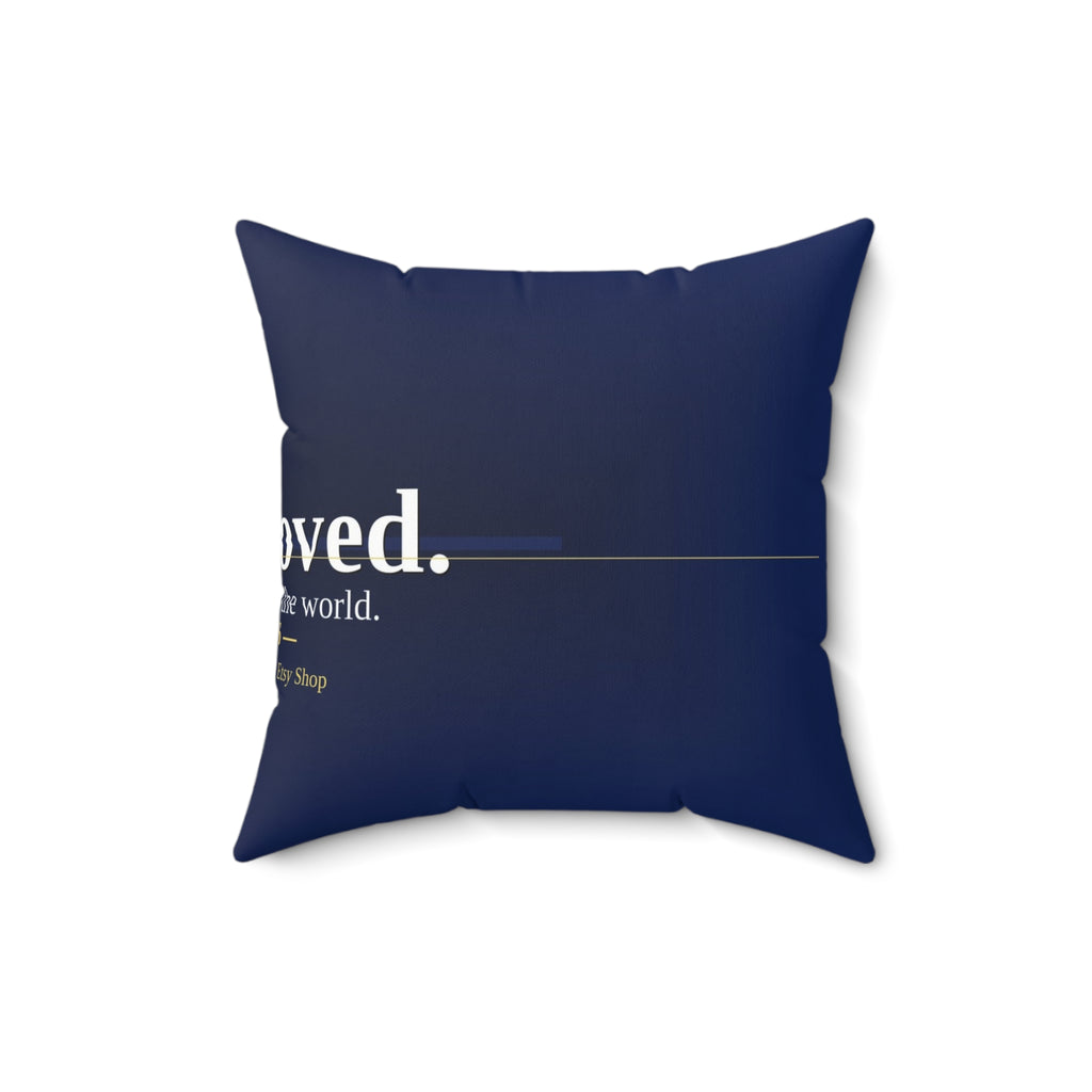 I Am Loved. Christian Throw Pillow | John 3:16 | Faith Home Decor