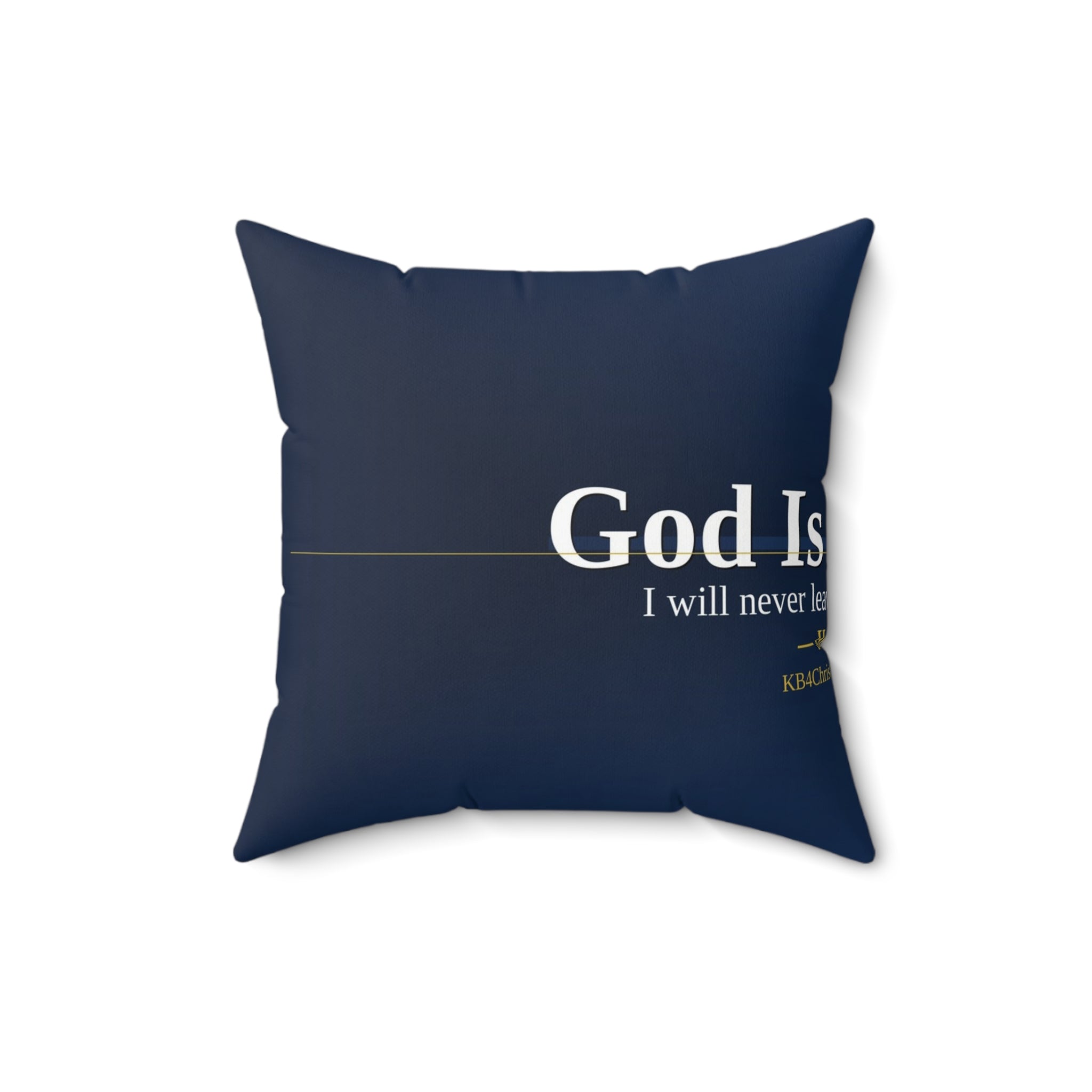 God Is With Me. Christian Throw Pillow | Hebrews 13:5 | Faith Home Decor
