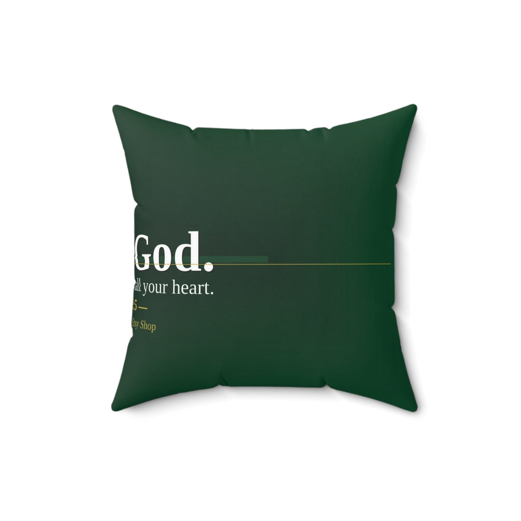 I Trust God. Christian Throw Pillow | Proverbs 3:5 | Faith Home Decor