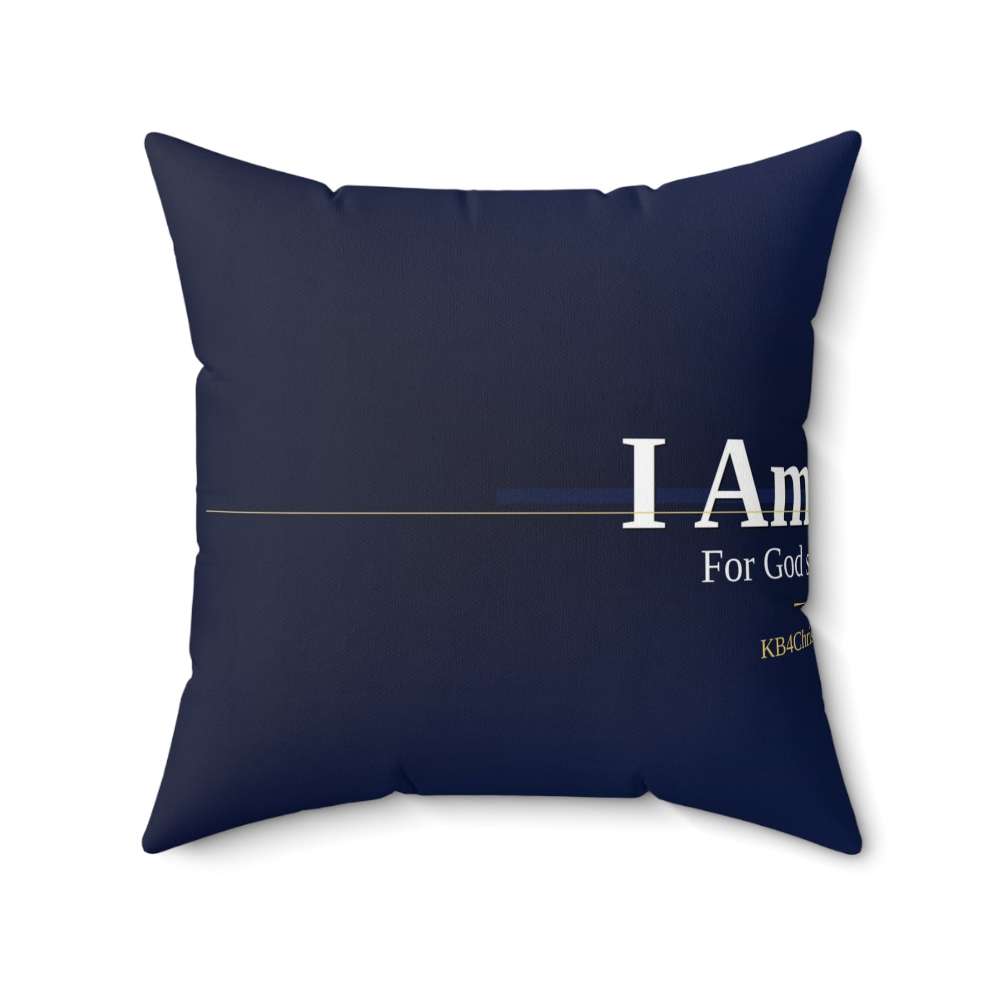 I Am Loved. Christian Throw Pillow | John 3:16 | Faith Home Decor