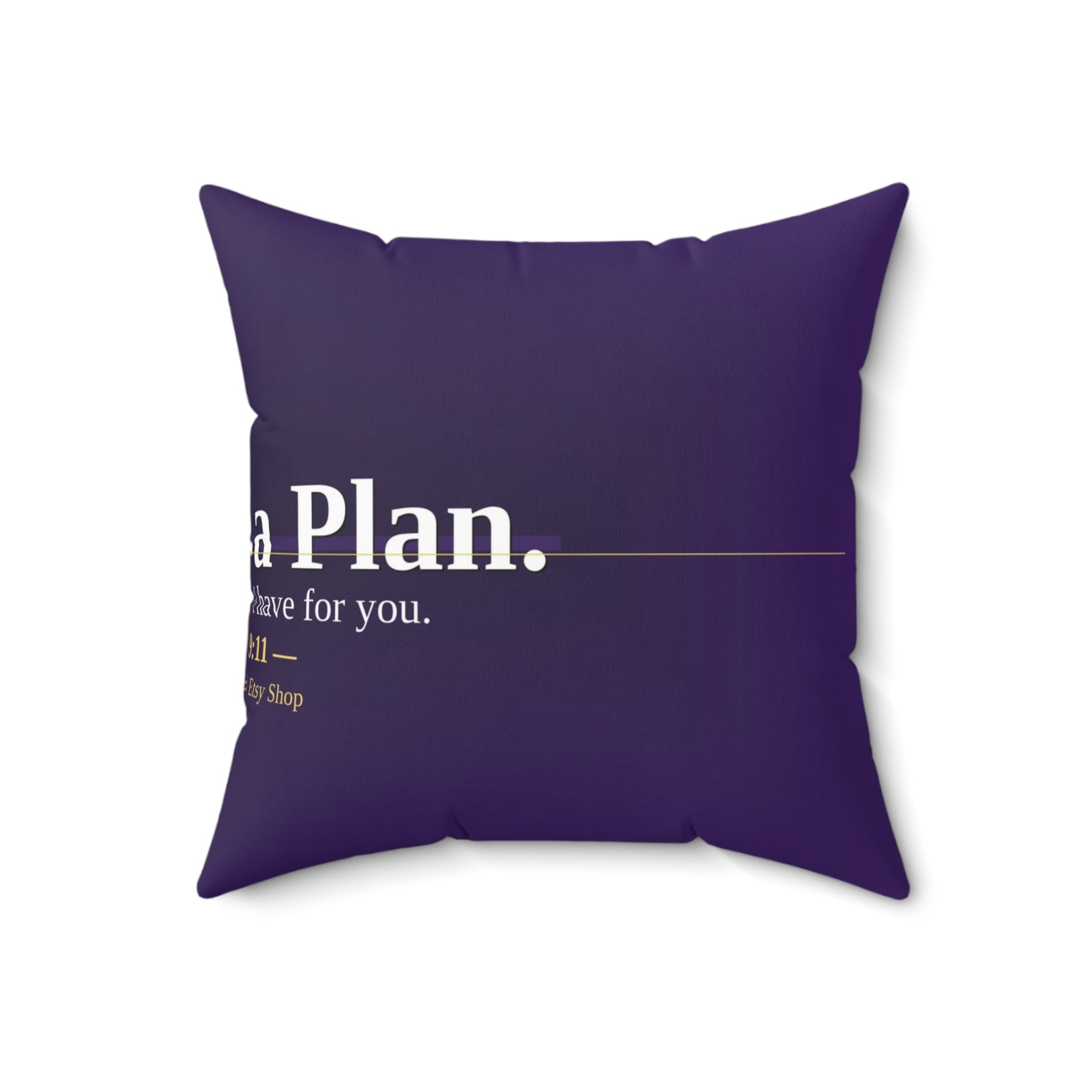 God Has a Plan. Christian Throw Pillow | Jeremiah 29:11 | Faith Home Decor