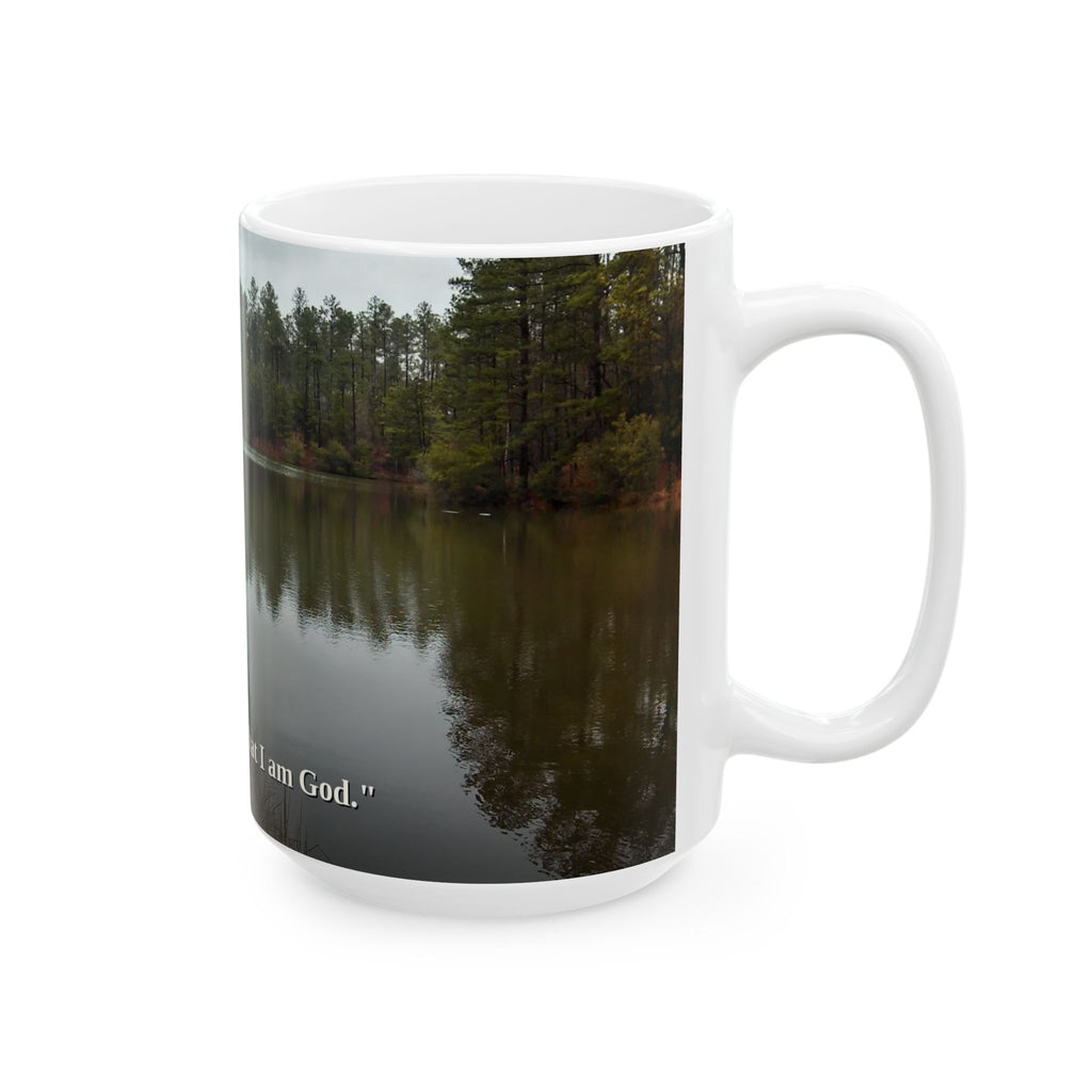 Be Still Coffee Mug | Psalm 46:10 | Peaceful Dock | Christian Mug