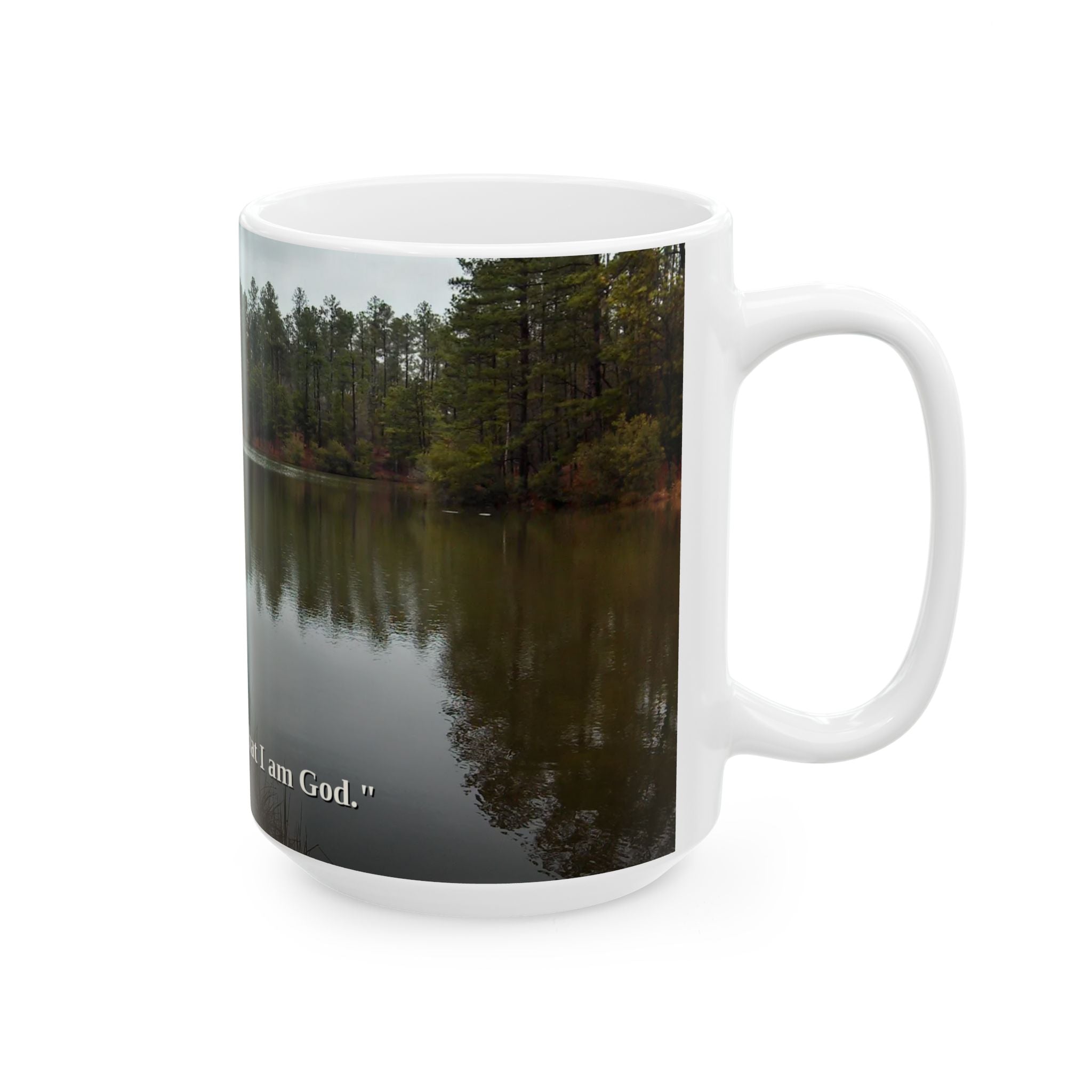 Be Still Coffee Mug | Psalm 46:10 | Peaceful Dock | Christian Mug
