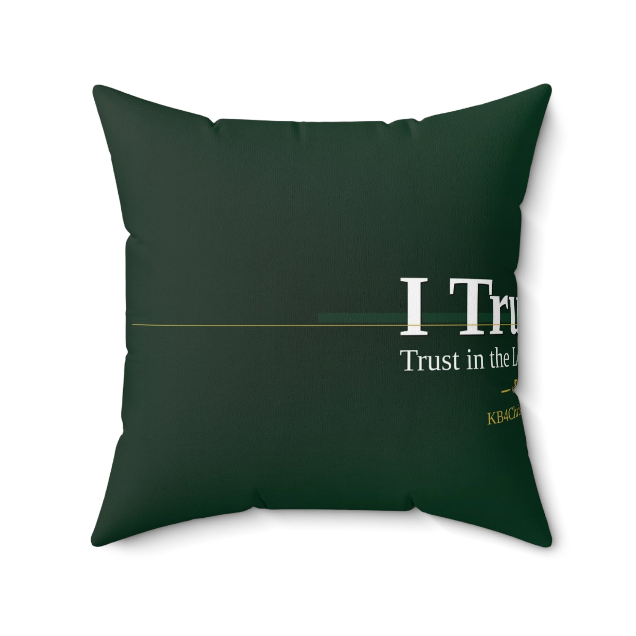 I Trust God. Christian Throw Pillow | Proverbs 3:5 | Faith Home Decor