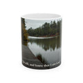 Be Still Coffee Mug | Psalm 46:10 | Peaceful Dock | Christian Mug