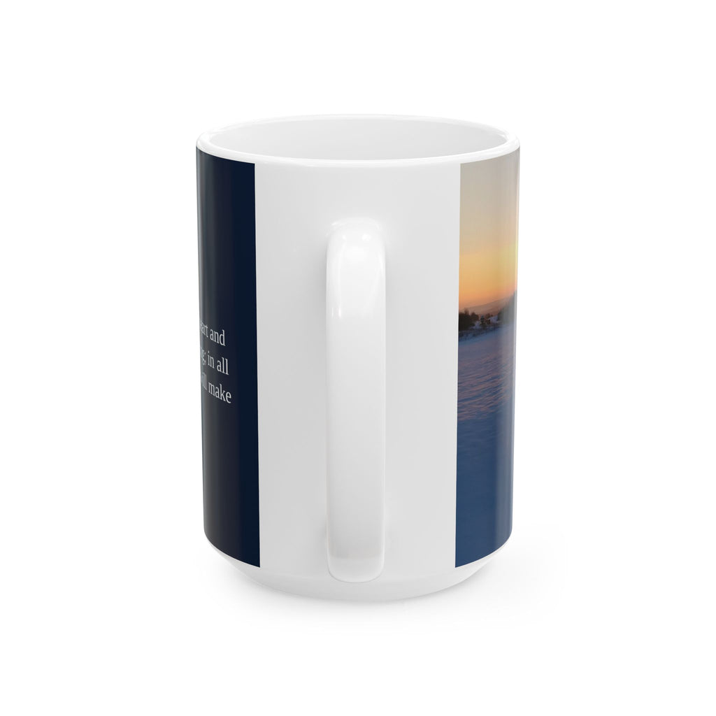 Proverbs 3:5-6 Christian Mug | Trust in the Lord | Scripture Coffee Mug | Faith Gift