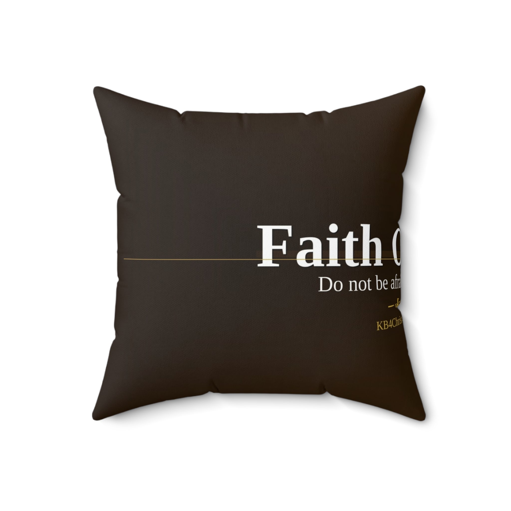 Faith Over Fear. Christian Throw Pillow | Isaiah 41:10 | Faith Home Decor