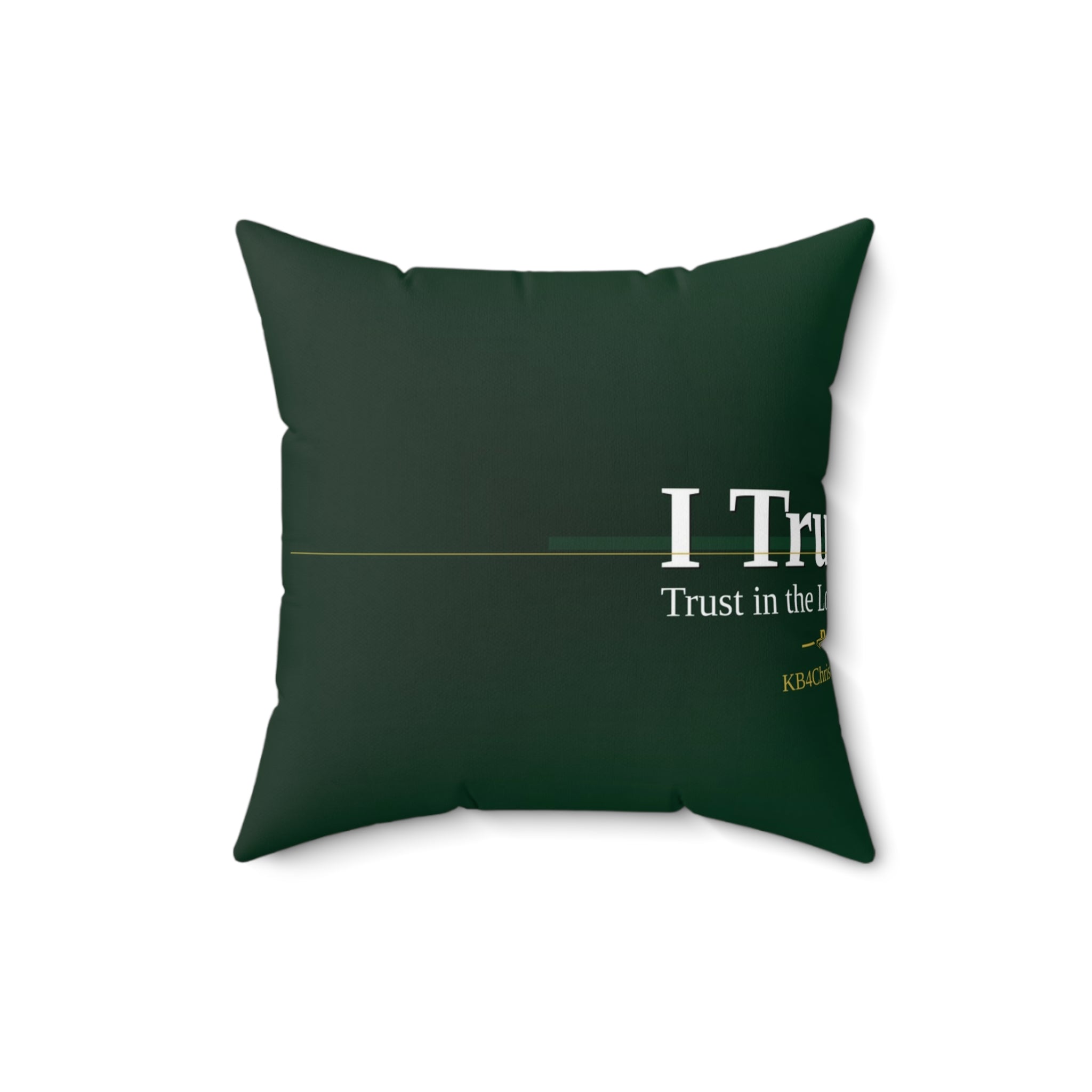I Trust God. Christian Throw Pillow | Proverbs 3:5 | Faith Home Decor