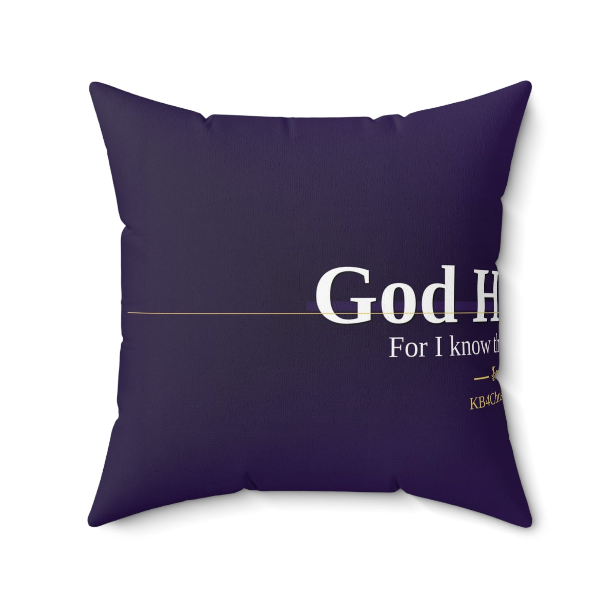 God Has a Plan. Christian Throw Pillow | Jeremiah 29:11 | Faith Home Decor
