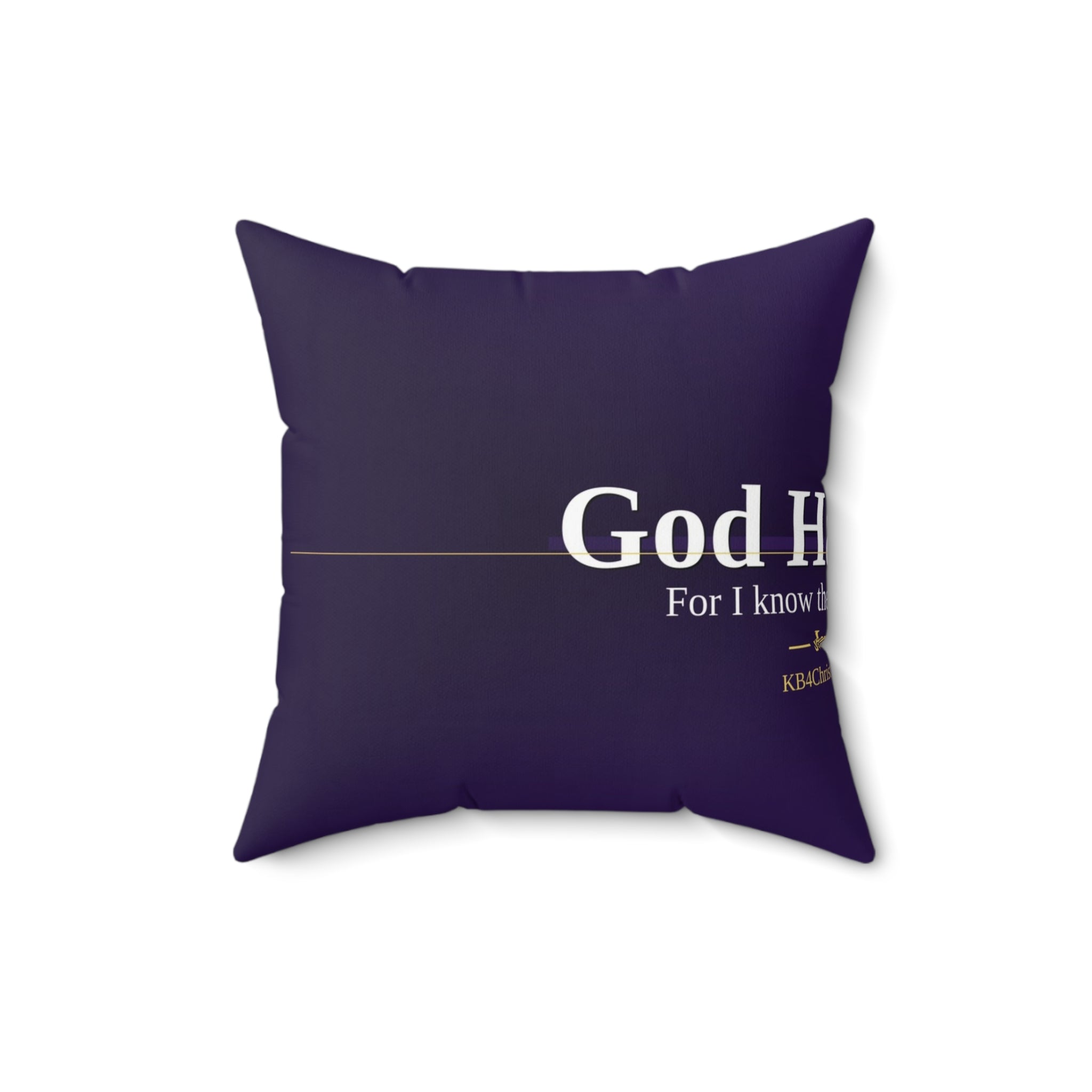 God Has a Plan. Christian Throw Pillow | Jeremiah 29:11 | Faith Home Decor