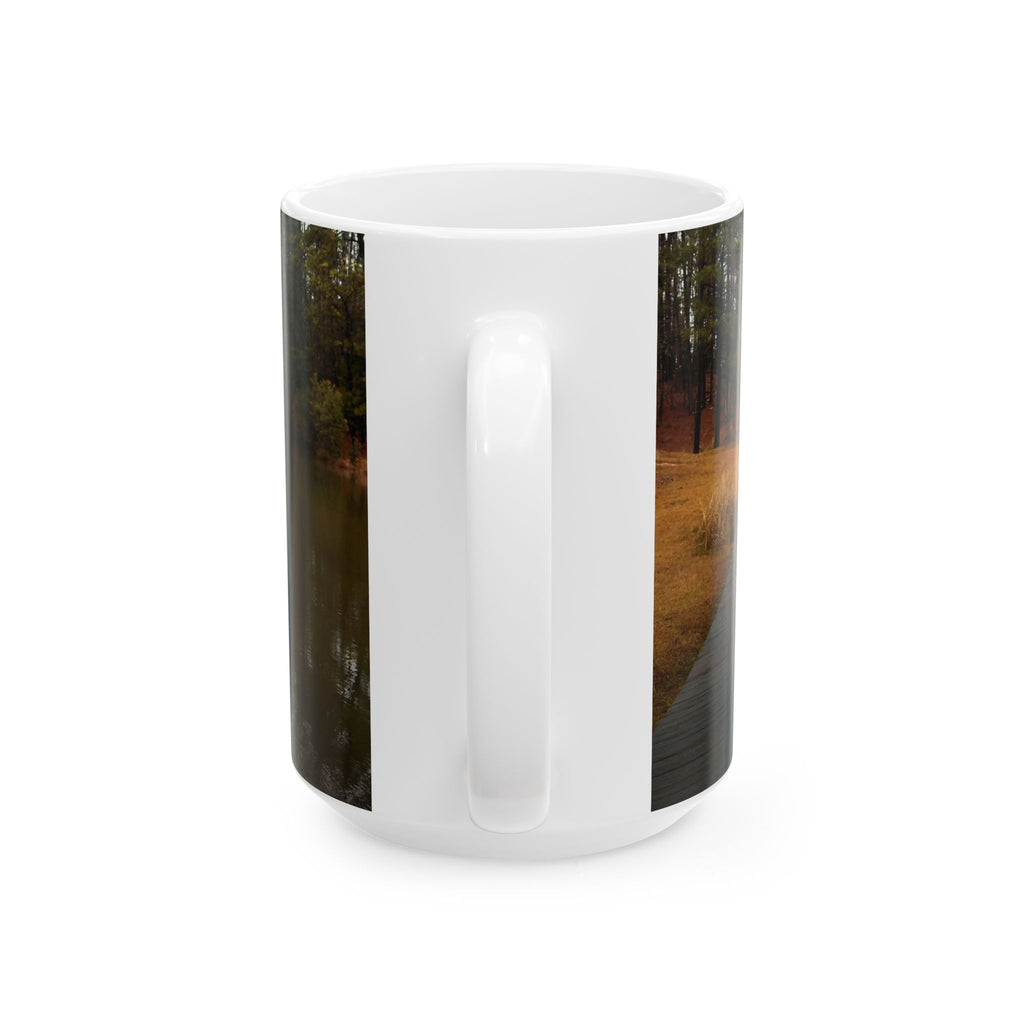 Be Still Coffee Mug | Psalm 46:10 | Peaceful Dock | Christian Mug