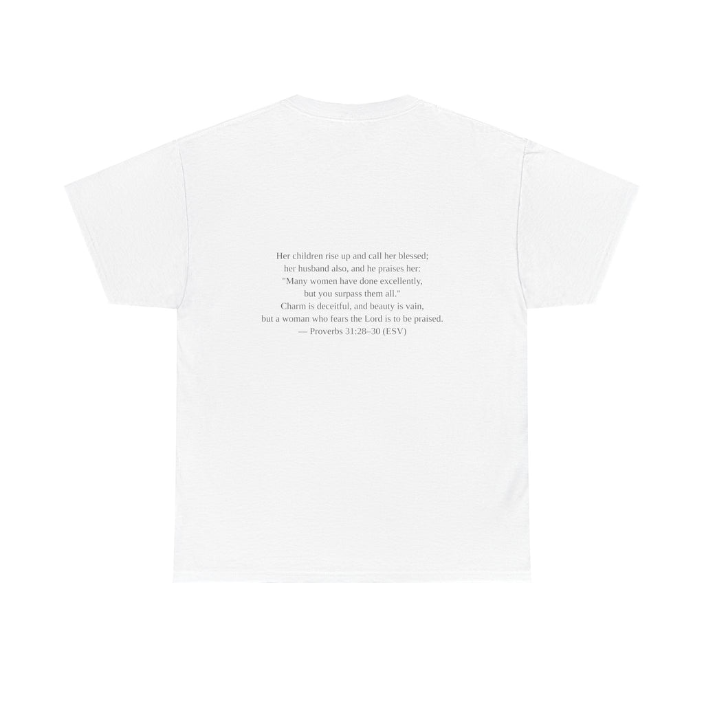 My Kids Love Me Christian T-Shirt — Proverbs 31 Scripture Tee (White)