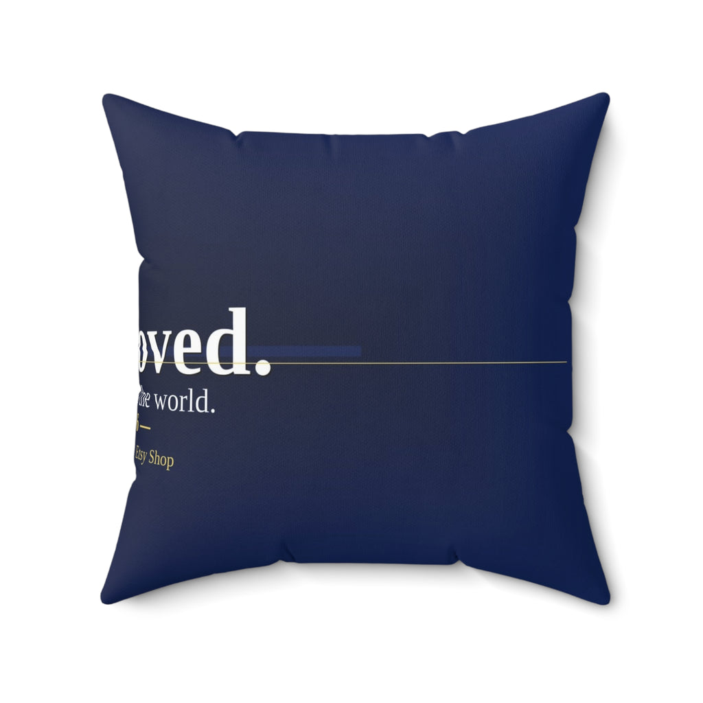 I Am Loved. Christian Throw Pillow | John 3:16 | Faith Home Decor