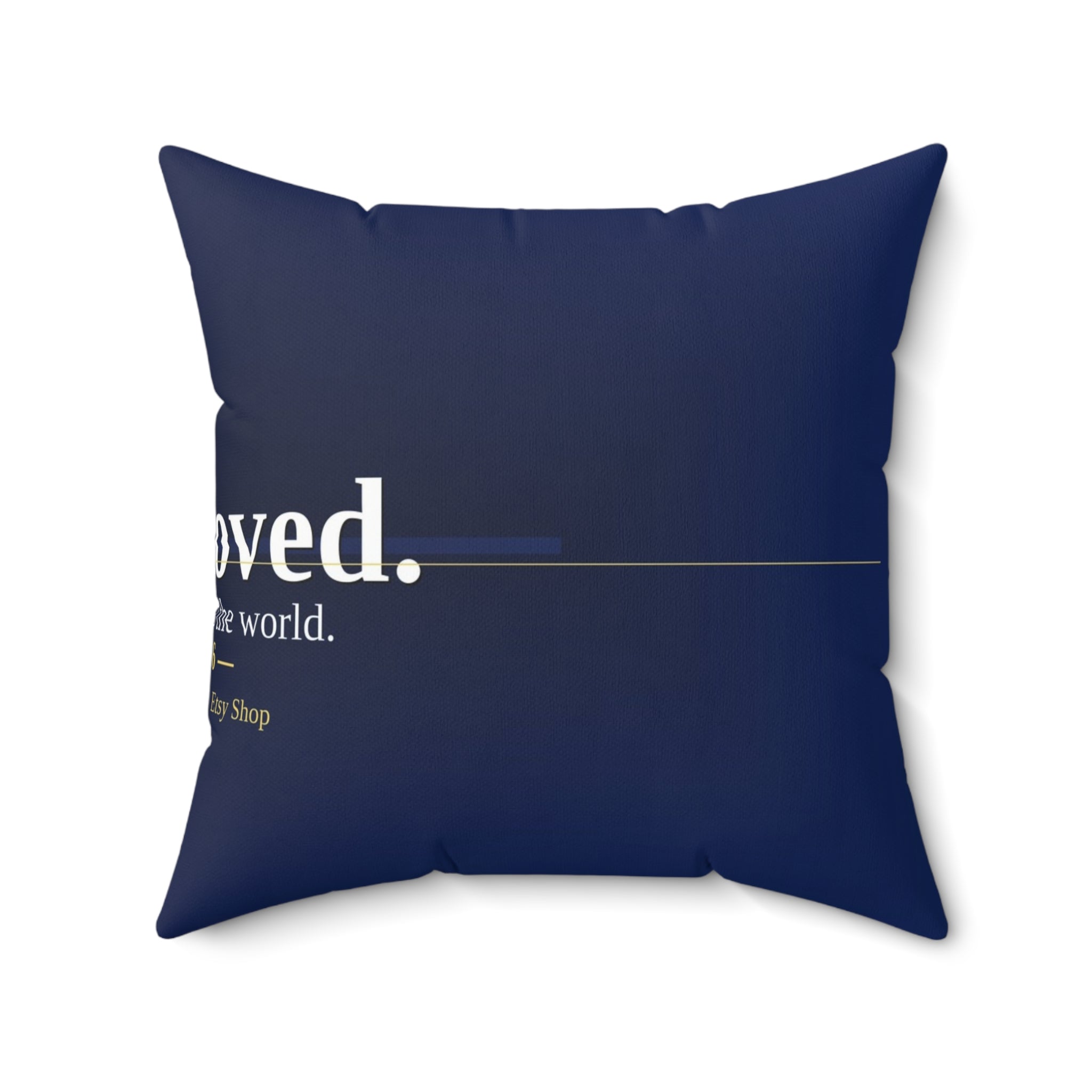 I Am Loved. Christian Throw Pillow | John 3:16 | Faith Home Decor