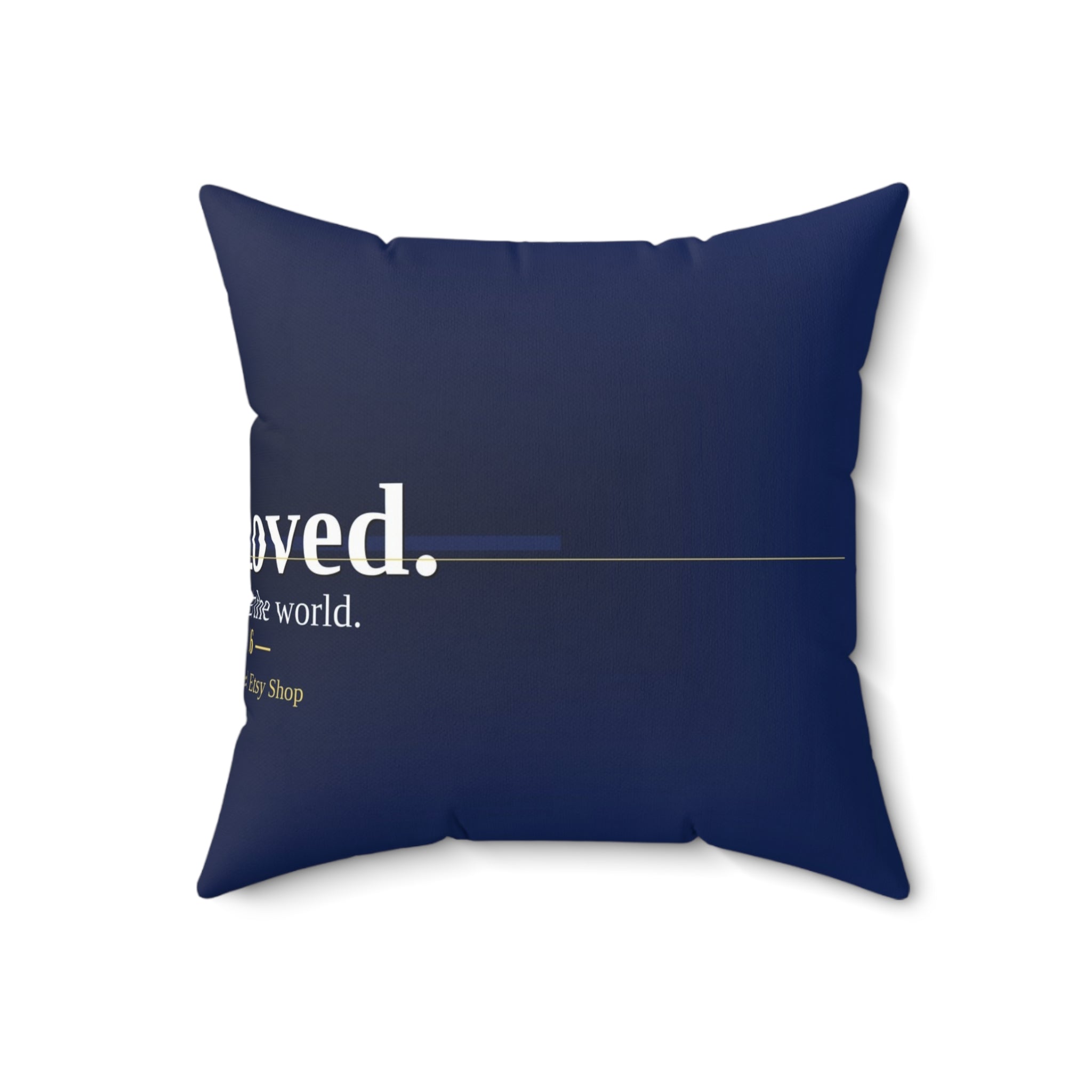 I Am Loved. Christian Throw Pillow | John 3:16 | Faith Home Decor