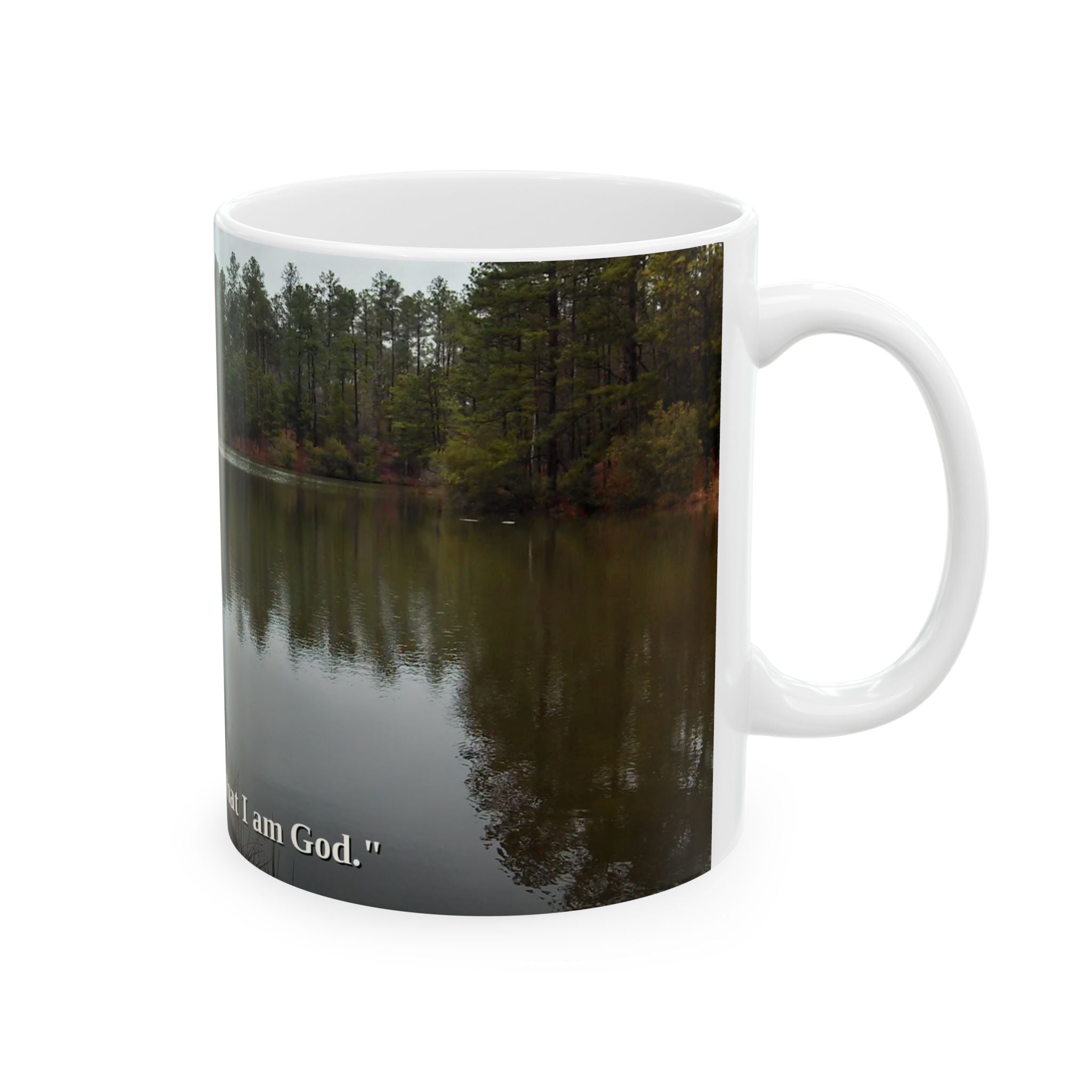 Be Still Coffee Mug | Psalm 46:10 | Peaceful Dock | Christian Mug